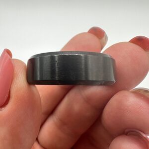 Men's "brushed black" toned fashion or wedding band/ring!